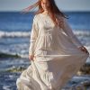 Linen Maxi Dress Plus Size Wedding Kaftan Abaya