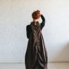 Heavyweight Linen Dress Women Balloon Style With Pockets