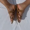 Greek Sandals Brown Leather Summer Shoes Handmade Boho