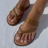 Greek Sandals Brown Leather Summer Shoes Handmade Boho