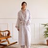 Long Hand Block Print Kimono Robe In Wild